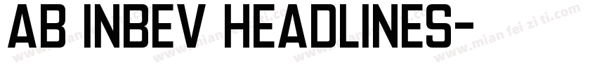 AB InBev Headlines字体转换